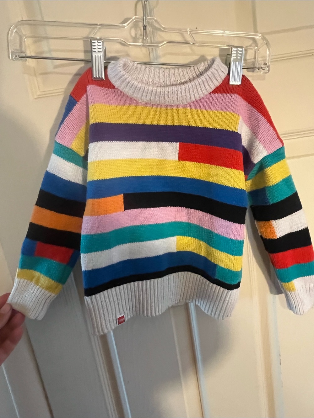 Lego X Target Toddler Stripe Multicolor Sweater Bricks Knit 2T Long Sleeve